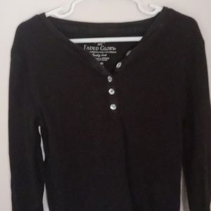 Black girls long sleeve shirt
